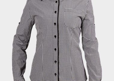 Γυναικείο μακρυμάνικο πουκάμισο FLORIS BEUNIQUE 90620003 Black - BEUNIQUE - 