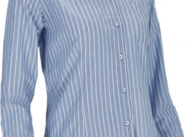 Γυναικείο Μακρυμάνικο Πουκάμισο ριγέ CORPORATION Valento CSVACORBC White-Sky Blue - Valento - 