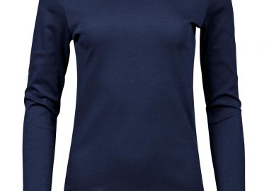 Γυναικείο Μακρυμάνικο T-Shirt Interlock 590 Tee Jays Navy - Tee Jays - 