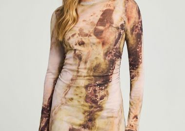 Γυναικείο marble φόρεμα - FUNKY BUDDHA - 