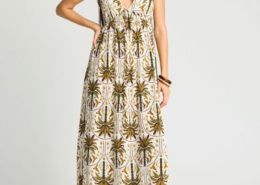 Γυναικείο μάξι φόρεμα - FUNKY BUDDHA - 