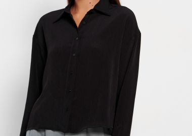Γυναικείο μονόχρωμο πουκάμισο - FUNKY BUDDHA - 