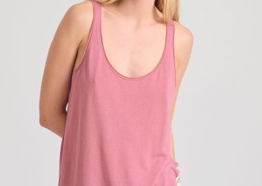 Γυναικείο μονόχρωμο tank top από βισκόζη - FUNKY BUDDHA - 