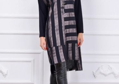 Γυναικείο μπλουζοφόρεμα Bigsize - SOU - 