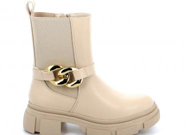 Γυναικείο Μποτάκι Adam's Χρώματος Μπεζ 829-22518-26 - ADAM'S - 