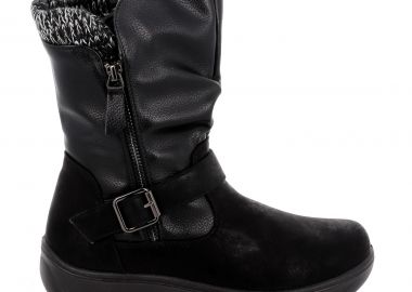 Γυναικείο Μποτάκι B-Soft Χρώματος Μαύρο 2570 - B-SOFT - 