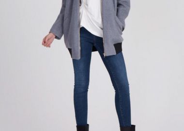 Γυναικείο μπουφάν με φερμουάρ - SOU - 