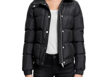 Γυναικείο Μπουφάν Puffer με Κουκούλα TB1756 Urban Classics Black - Urban Classics - 
