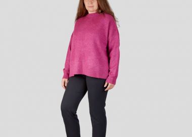 Γυναικείο παντελόνι κλασικό κόψιμο μπλε σκούρο - SOU - 