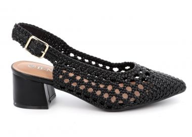 Γυναικείο Πέδιλο B-Nice Χρώματος Μαύρο 1507-421 - B-NICE - 