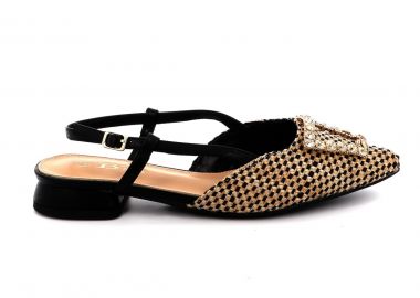 Γυναικείο Πέδιλο B-Nice Χρώματος Μαύρο 3041-J24 - B-NICE - 