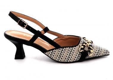 Γυναικείο Πέδιλο B-Nice Χρώματος Μαύρο 3212-15 - B-NICE - 