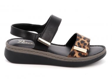 Γυναικείο Πέδιλο Parex Χρώματος Καφέ - Λεοπάρ 11633143.LE - PAREX - 