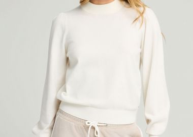 Γυναικείο πλεκτό με bishop μανίκια - FUNKY BUDDHA - 