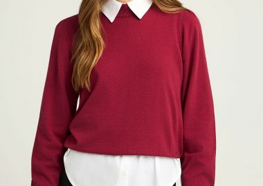 Γυναικείο πλεκτό με bishop μανίκια - FUNKY BUDDHA - 