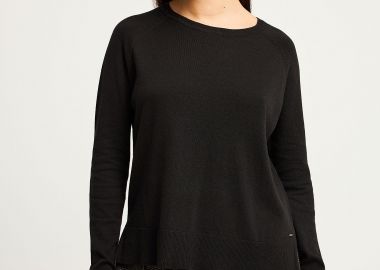 Γυναικείο πλεκτό με λαιμόκοψη - FUNKY BUDDHA - 