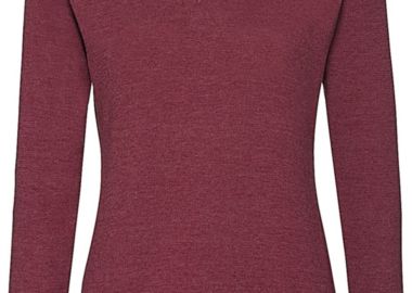 Γυναικείο Πλεκτό Πουλόβερ R-710F-0 Russell V-Neck Cranberry Marl - Russell - 