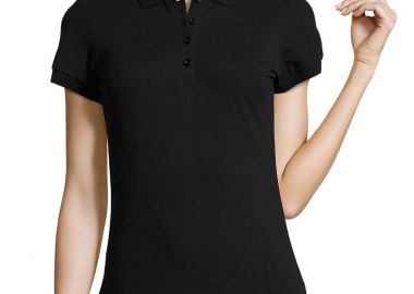 Γυναικείο πόλο πικέ Passion SOLS 11338 Black -  - 