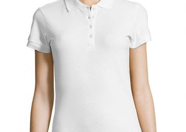 Γυναικείο πόλο πικέ People SOLS 11310 White -  - 