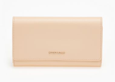 Γυναικείο πορτοφόλι με καπάκι - Nude - Issue - 