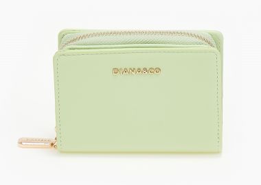 Γυναικείο πορτοφόλι με μαγνητικό κούμπωμα - Λαχανί - Issue - 