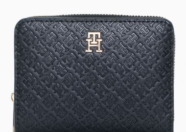 Γυναικείο Πορτοφόλι Tommy Hilfiger AW0AW18474-BDS Μαύρο - Tommy Hilfiger - 