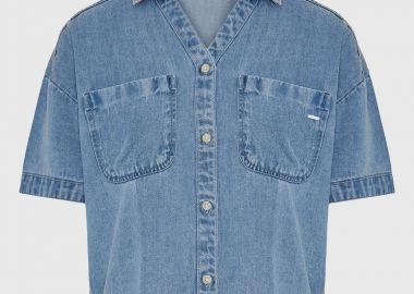 Γυναικείο πουκάμισο από lyocell - FUNKY BUDDHA - 