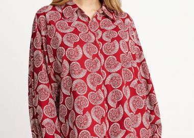 Γυναικείο πουκάμισο linen blend - FUNKY BUDDHA - 