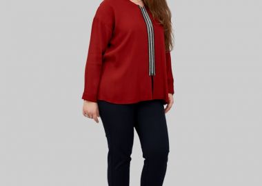 Γυναικείο πουκάμισο με φερμουάρ - SOU - 