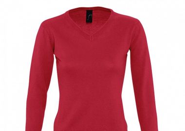 Γυναικειο Πουλοβερ Με Λαιμοκοψη Τυπου V Sols Galaxy Women 90010 Red Red - SOLS - 