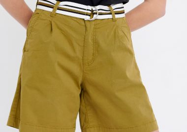 Γυναικείο ψηλόμεσο chino σορτς - FUNKY BUDDHA - 