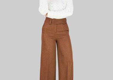 Γυναικείο ψηλόμεσο ζιπ κιλοτ με ρεβερ - SOU - 