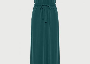 Γυναικείο relaxed μάξι φόρεμα με ζώνη στη μέση - FUNKY BUDDHA - 