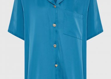 Γυναικείο σατέν πουκάμισο - FUNKY BUDDHA - 