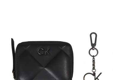 Γυναικείο Σετ δώρου Calvin Klein Wallet + Key Chain K60K611329 BAX Μαύρο - Calvin Klein - 