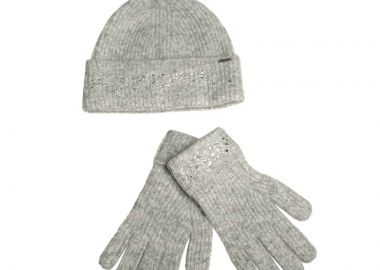 Γυναικείο Σετ Δώρου Σκούφος με Γάντια Ted Baker Keriis 282124-Grey - Ted Baker - 