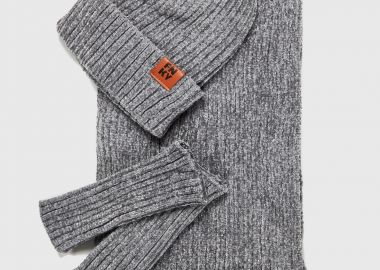 Γυναικείο σετ με chenille σκούφο-γάντια-κασκόλ - FUNKY BUDDHA - 