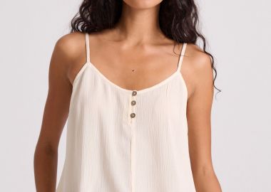 Γυναικείο shell top από βισκόζη - FUNKY BUDDHA - 