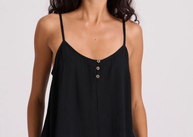 Γυναικείο shell top από βισκόζη - FUNKY BUDDHA - 