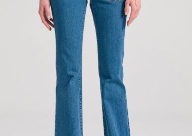 Γυναικείο skinny fit τζιν παντελόνι με raw edges - FUNKY BUDDHA - 