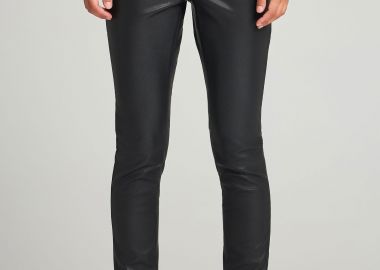 Γυναικείο skinny παντελόνι από οικολογικό δέρμα (PU) - FUNKY BUDDHA - 