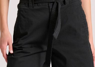 Γυναικείο σορτς με δέσιμο στη μέση - FUNKY BUDDHA - 