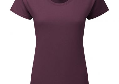 Γυναικείο T-Shirt 61-424-0 Fruit of the Loom Iconic 195 Ringspun Premium Dark Plum - Fruit of the Loom - 