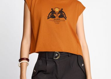 Γυναικείο t-shirt από οργανικό βαμβάκι - FUNKY BUDDHA - 