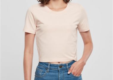 Γυναικείο T-Shirt Cropped BY042 Build Your Brand Black Pink - BYB - 