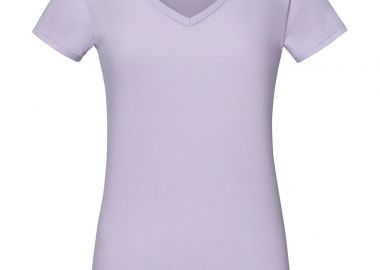 Γυναικείο T-shirt Iconic 150 V Neck 61-444-0 Fruit of the Loom Soft Lavender - Fruit of the Loom - 