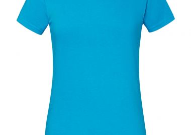 Γυναικείο T-Shirt Iconic 195 Ringspun Premium 61-424-0 Fruit of the Loom Azure Blue - Fruit of the Loom - 