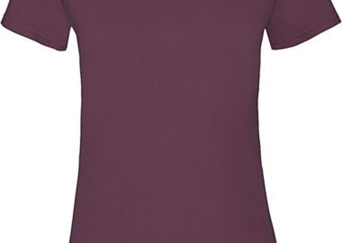 Γυναικείο T-Shirt Lady-Fit Valueweight 61-372-0 Fruit of the Loom Burgundy - Fruit of the Loom - 