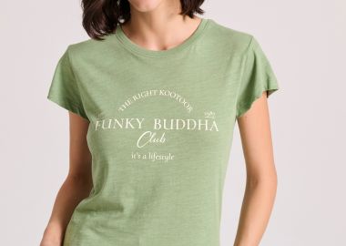 Γυναικείο t-shirt με Funky Buddha τύπωμα - FUNKY BUDDHA - 