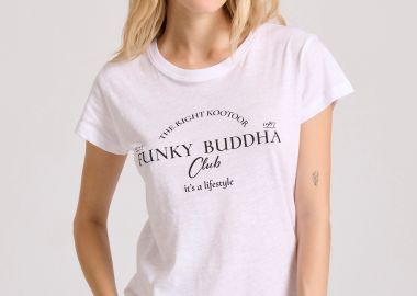 Γυναικείο t-shirt με Funky Buddha τύπωμα - FUNKY BUDDHA - 